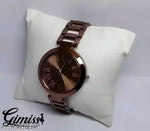 New Fancy Solid Dial Attractive Metal Chain Attractive Bracelet Analog Watch for Women