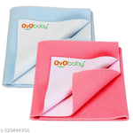 OYO BABY Medium Size (100x70 cm) Baby Dry sheet | 100% Waterproof | Newborn, Baby Urine Sheet | Plastic Free | Baby Dry Mats Waterproof | Bed Protector