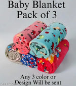 BRANDONN Baby Bath Towel Newborn Hooded Soft Wrapper Cum baby Towel For baby Boys And Baby Girls Pack of 3