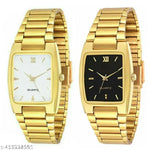 Rosra Golden Formal Watch For Men's Ring +Chain Free (MOR RING+ CHAIN) For Boys