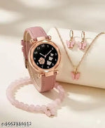 Analogue Magnet Strap Women's Girls Watch Sweet Heart with Digital watch Combo for Girl's & Women's Watch Pack of 2