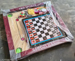 CARROM BOARD 20*20 INCHES , LUDO & SNAKE , CARROM COINS 20 PCS. , POWDER & STRICKER A40