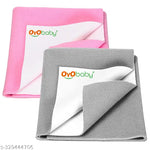 OYO BABY Medium Size (100x70 cm) Baby Dry sheet | 100% Waterproof | Newborn, Baby Urine Sheet | Plastic Free | Baby Dry Mats Waterproof | Bed Protector