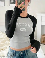 Letest women cold shoulder long sleeve top for girls