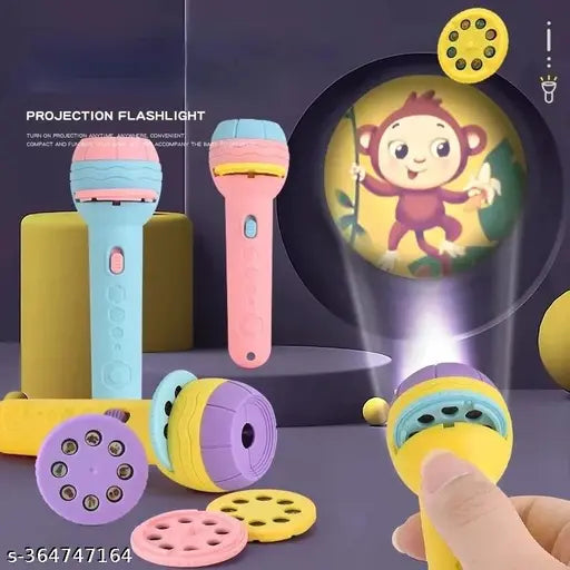 Kids Flashlight Story Book Projector Kaleidoscope Early Educational Toys Sleep Light Preschool Fairy Tale Projection Lamp Gift