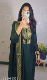 Premium Soft Silk Kurti with Dupatta for Women | Festive & Party Wear