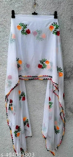 white super four side kaju lace