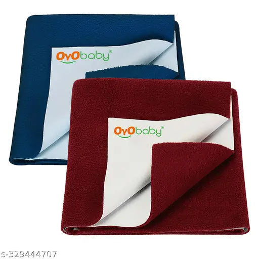 OYO BABY Medium Size (100x70 cm) Baby Dry sheet | 100% Waterproof | Newborn, Baby Urine Sheet | Plastic Free | Baby Dry Mats Waterproof | Bed Protector