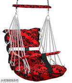 Cotton Baby Swing Jhula with Safety Belt | Folding & Washable Swing for Kids 1-5 Years