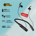 BT 235 Bluetooth Neckband With Good Battery Backup 8 Hour Playtime Wireless For Girls And Boy | Perfect For Driving And Gym