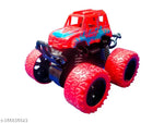 Caught Trendy Monster Trucks for Boys, Pull Back Vehicles Cars for Toddlers, 360° Rotation 4 Wheels Drive Durable Friction Powered Push and Go Toys Truck Best Gift Item for Kids Girls Boys.