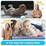 SHOPING NOW Inflatable Tummy Time Mat Premium Baby Water Play Mat for Infants and Toddlers Baby,Strengthen Your Baby's Muscles, Portable Time Leak-Proof||Fun Activity Play Center Indoor,Outdoor
