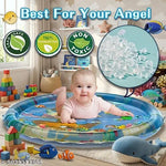 SHOPING NOW Inflatable Tummy Time Mat Premium Baby Water Play Mat for Infants and Toddlers Baby,Strengthen Your Baby's Muscles, Portable Time Leak-Proof||Fun Activity Play Center Indoor,Outdoor