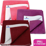 OYO BABY Dry Sheets Small Size Pack of 2 (50x70CM) For New Born Baby, Waterproof Dry Sheet, Baby Dry Mats, Baby Mattress, Baby Sheets, Baby Urnie Sheets, Baby Urine Mats Combo (Maroon + Dark Sea Blue).Newborn Baby Waterproof Mat Urine Dry Sheet