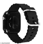 Classy Trending Black Dial black Strap Silicon Ultra LED Digital Watch For Boy & Girls  Red Square Ultra Band