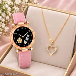 Women's Black Strap Butterfly desigen megnet Watch