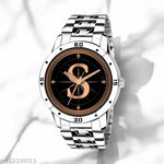 Rosra Golden Formal Watch For Men's Ring +Chain Freue (MOR RING+ CHAIN) For Men's