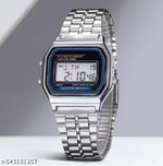 Trending Silver Colour Square Dial Digital Watch for Womens n Mens