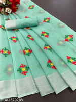 Chanderi Chanderi Cotton Cotton Saree Cotton Silk Cream Simple Lace border Saree With blouse under 300 dailywear fancy sarees