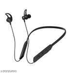 MB TRADE*** Neckband True Wireless Bluetooth Earphones, Wireless Neckband, Bluetooth in-Ear Earphone Headset, Headphones Budget   Earphones, 24 H Playtime, Trending Bluetooth Headphones - ( Black )