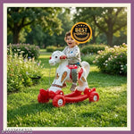 1 years baby horse ride on toy for kids vehicle slide toys for 1-3 years babies, ride & rocker birthday gift, Grey colour