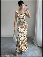 White imported net dress