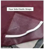 HomeStore-YEP Quilted Waterproof King size (72*78 inches) mattress protector with Elastic Straps, Maroon Pack of 1