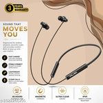 MB TRADE*** Neckband True Wireless Bluetooth Earphones, Wireless Neckband, Bluetooth in-Ear Earphone Headset, Headphones Budget   Earphones, 24 H Playtime, Trending Bluetooth Headphones - ( Black )