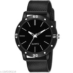 BEST QUALITY BEST PRICE Classy Analogue Black Dial Tranding  Pu Belt Watches For Men Boys