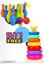 Teddy Rings for Kids with Play Set Toy, Brien Development Toy for Kids, Best Gift for Baby Boys and Girls- Multi Color