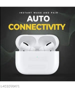 TWS Airpod True Wireless Bluetooth Headphone, TWS earphone, earphone, Best Quality Wireless Bluetooth Headphones & Earphones, 10mm HD Drivers, Sweat Proof - White