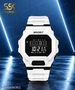 Men's Black Multifunction Sports Watch with Analog Digital Display