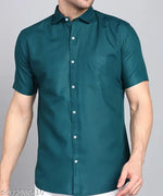 PLUS SIZE PREMIUM COTTON HALF SLEEVES SHIRT FOR MEN (WHITE) CHECKS SHIRT) 2XL,3XL,4XL 44,46,48, 4 XL PLAIN PRINTED CHECKS SHIRT FOR MAN