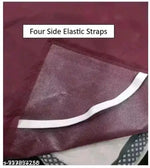 HomeStore-YEP Quilted Waterproof King size (72*78 inches) mattress protector with Elastic Straps, Maroon Pack of 1