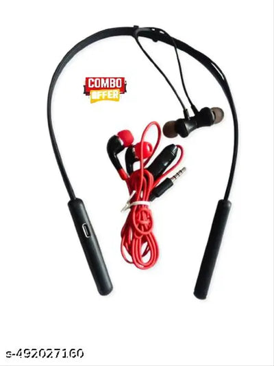 neckband and wired earphone combo offer pack of 2