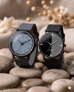 Blue Dial Analog Watch for Men – Stylish Silicone Strap, Quartz Movement, Waterproof & Scratch-Resistant | Sleek, Professional Look for Office, School & Casual Wear | Premium Branded Watch Under 300