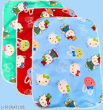 Waterproof Sheet for Baby Boy and Girl || Newborn Baby Comfortable Spongy Plastic Mat for 0 to 6 Month || Washable / Reusable Bed Sheet ( Pack of 3 )