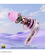 TWS Earbuds, True Wireless Bluetooth Headphone, TWS earphone, bluetooth headset, 36 Hrs Playtime, 10mm HD Drivers, Best Quality Wireless Bluetooth Headphones & Earphones, Touch Control, Sweat Proof (Pink)