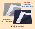 BABY RUBBER SHEET BABY BED PROTECTOR MAT | 90 X 100 CM ( C0LOUR - PINK) WATERPOROOF SHEET | PACK OF 1 SHEET