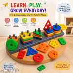 5 Rod Junior Abacus Toy for Kids |Early Math Learning Education Toy| Learn Counting, Addition & Subtract, Plus & Minus with Colorful Beads |  for Pre-School Children – Age 3+ Years
