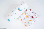 Kin and tin pack of 2 Soft and Gentle Muslin Baby Towels - Perfect for Your Little One