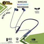 AR-Hiker Bluetooth Neckband | 40 Hrs Playtime | Dual Pairing | Stylish In-Ear Headset (Black)Sk