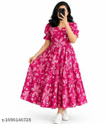 Bobbin Elastic Maxi Dress (Wine)