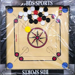 CARROM BOARD 20*20 INCHES , LUDO & SNAKE , CARROM COINS 20 PCS. , POWDER & STRICKER A40