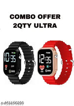 Black + Neavy blue 2qty ultra combo digital watch men & women