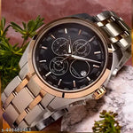 Day n Date Series Men's Black Silver Chain Analog Watches Classic, Attractive, Professional, top-trendy and stylish Analog Watches for Men/boys for office, school use