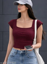 Half Shirt, Midriff Top or Cutoff Shirt Verdusa Ruched Crop Top: The Perfect Summer Top