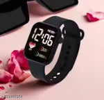 Trendy Black Colour Big Light Digital Watch for Girls n Womens