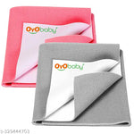 OYO BABY Medium Size (100x70 cm) Baby Dry sheet | 100% Waterproof | Newborn, Baby Urine Sheet | Plastic Free | Baby Dry Mats Waterproof | Bed Protector