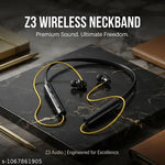 Wappler™ Stylish BT 235V2 Black Bluetooth Neckband | Super Bass & High Sound | Wireless Neckband | Best Neckband | Bluetooth Earphones | Bluetooth Headphones